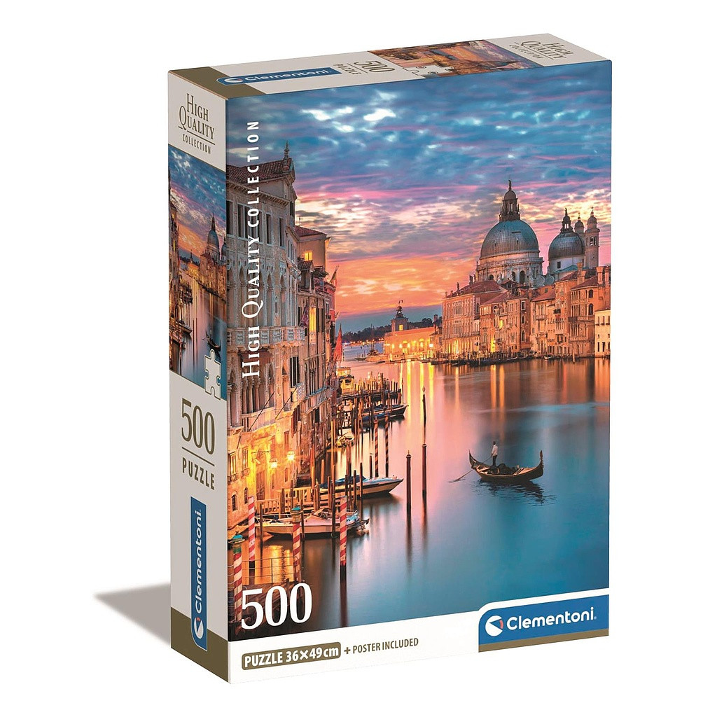 Cities Lighting Venice 500-osaline pusle Clementoni – tootepilt