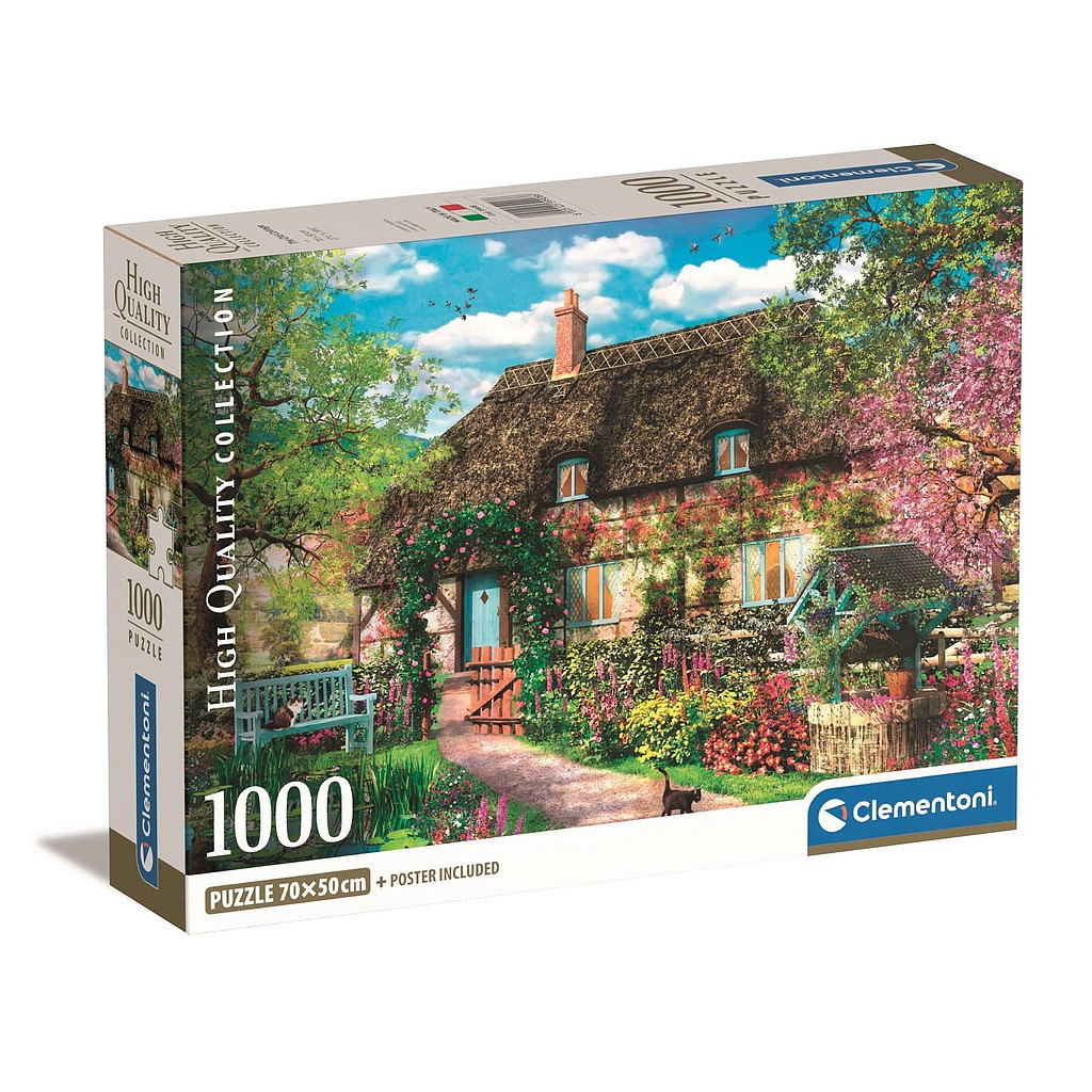 Cities Magic Garden Old Cottage 1000-osaline pusle Clementoni – tootepilt