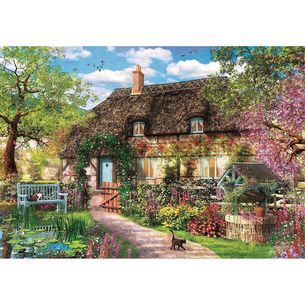 Cities Magic Garden Old Cottage 1000-osaline pusle Clementoni – detailvaade 2