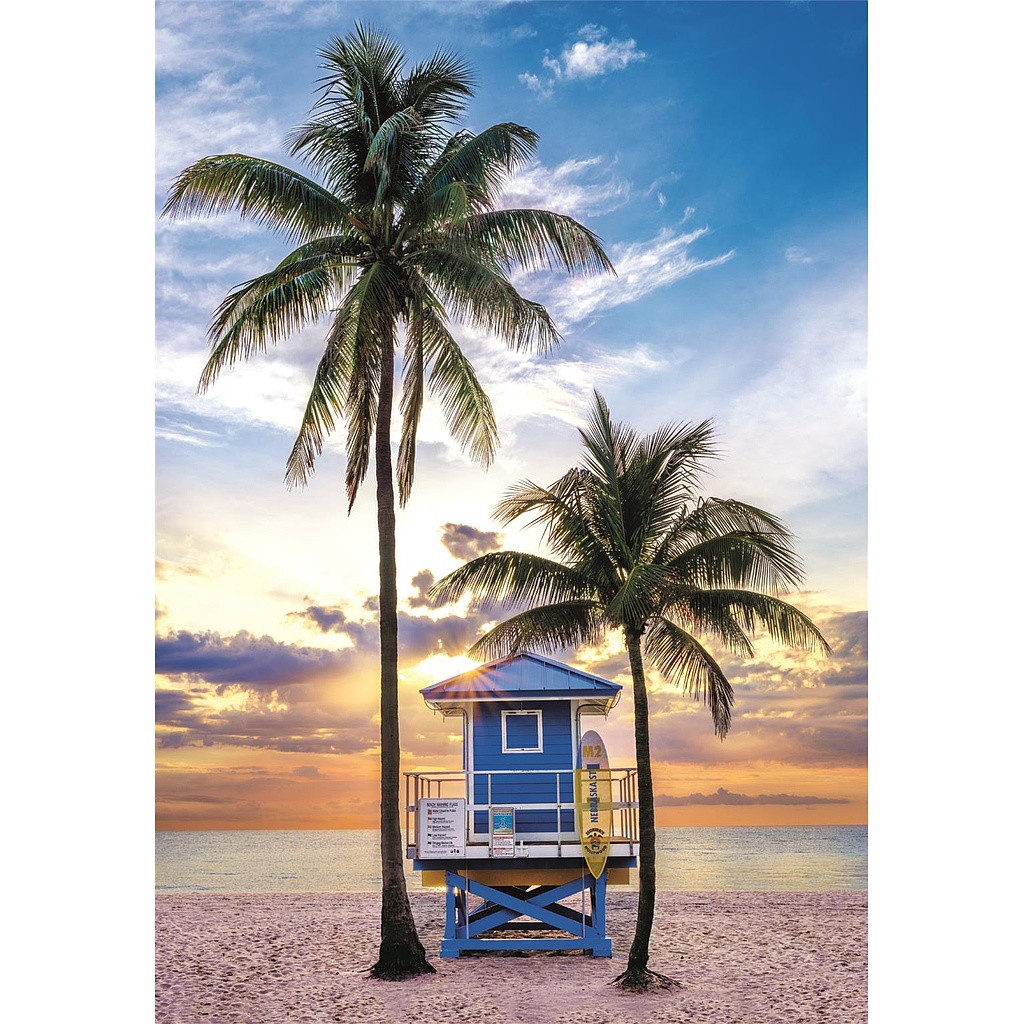 Cities Miami Beach Florida 500-osaline Compact pusle Clementoni – detailvaade 2