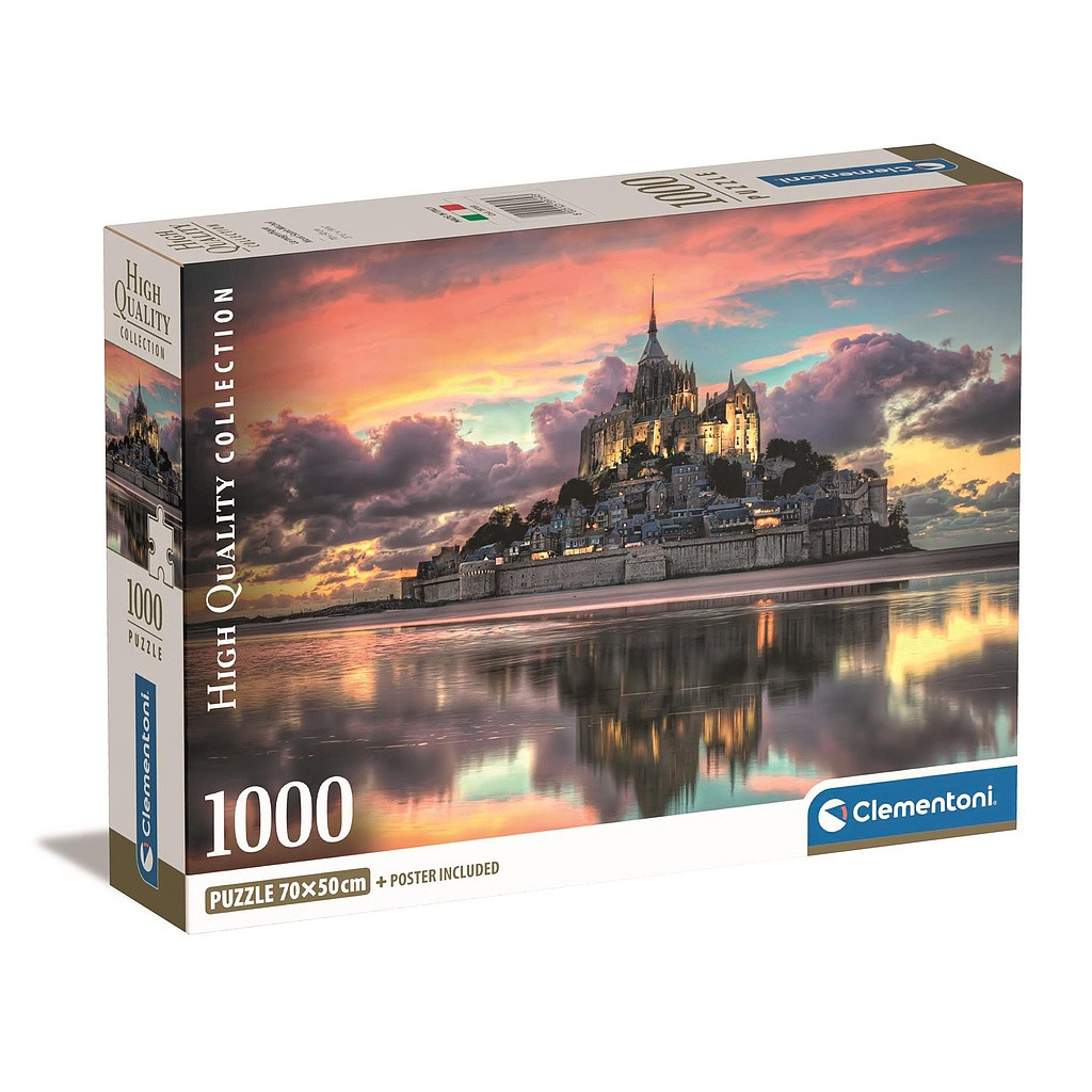 Cities Mont-Saint Michel France 1000-osaline Compact pusle Clementoni – tootepilt