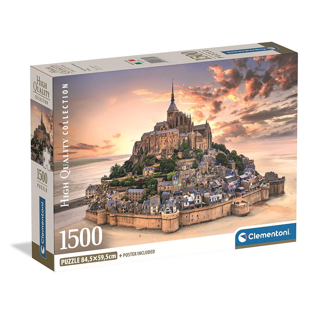 Cities Mont-Saint Michel France 1500-osaline pusle Clementoni – tootepilt
