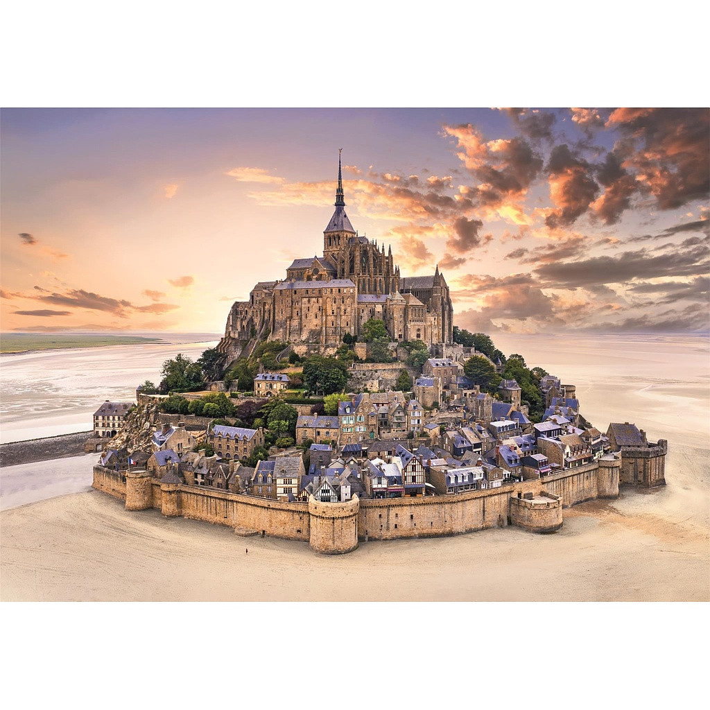 Cities Mont-Saint Michel France 1500-osaline pusle Clementoni – detailvaade 2
