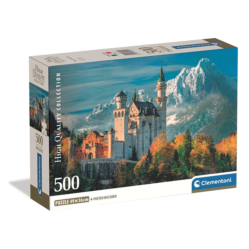 Cities Neuschwantein Germany 500-osaline Compact pusle Clementoni – tootepilt