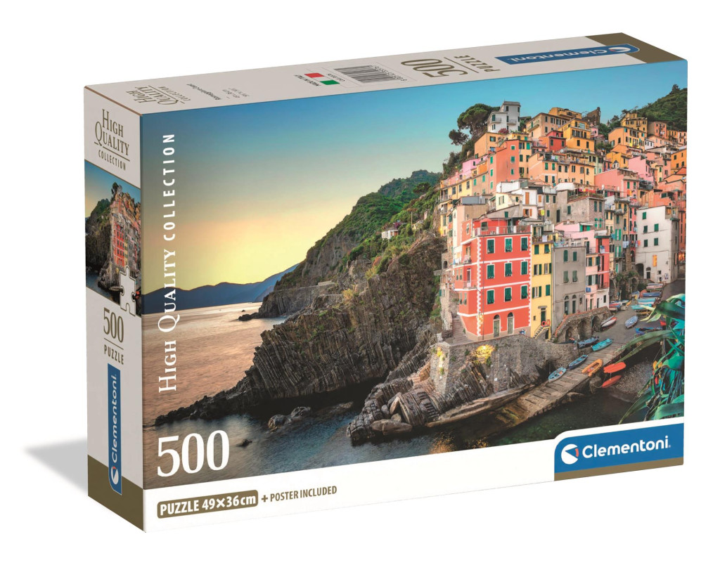 Cities Riomaggiore Italy 500-osaline Compact pusle Clementoni – tootepilt