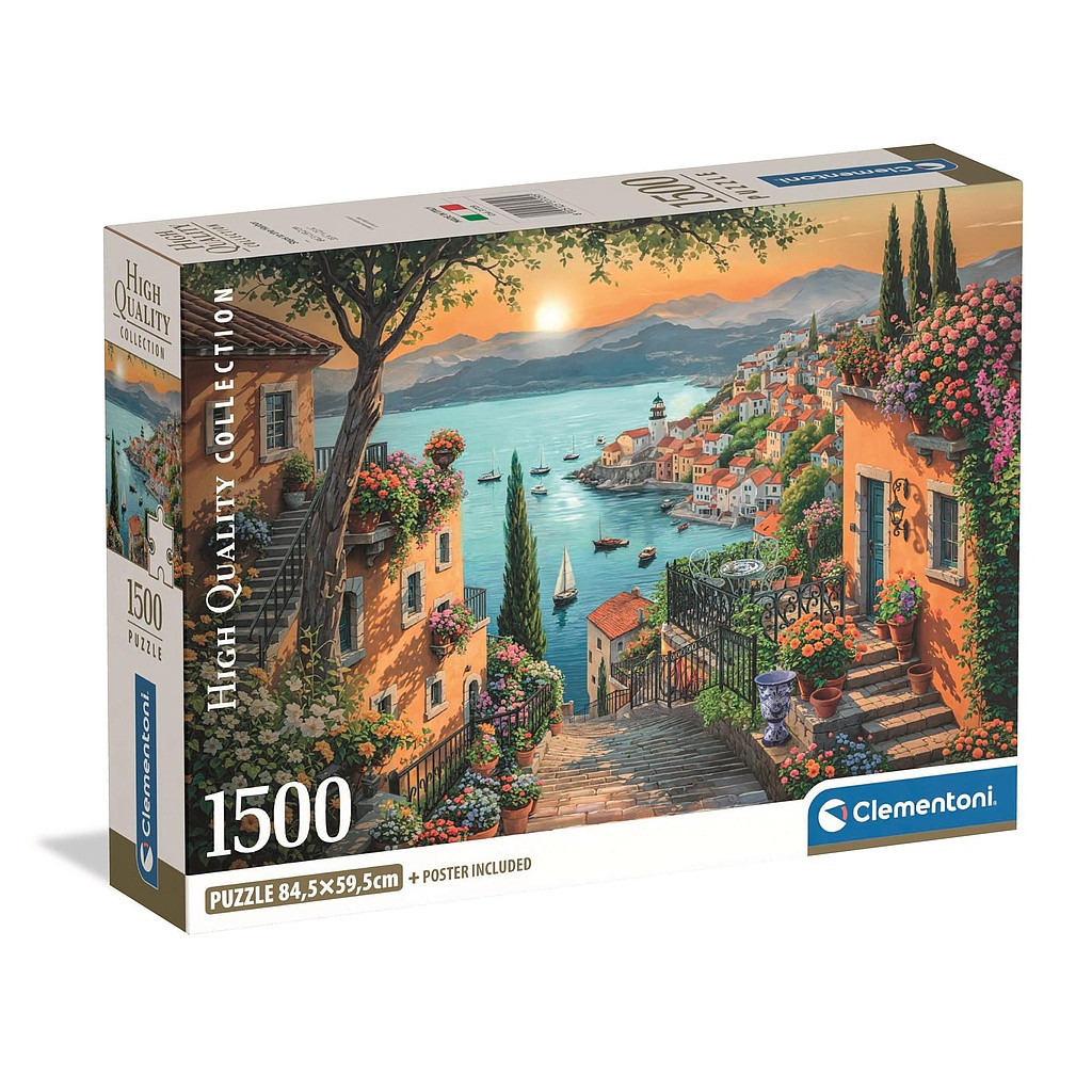 Cities Steps to Harbor Harbor 1500-osaline pusle Clementoni – tootepilt