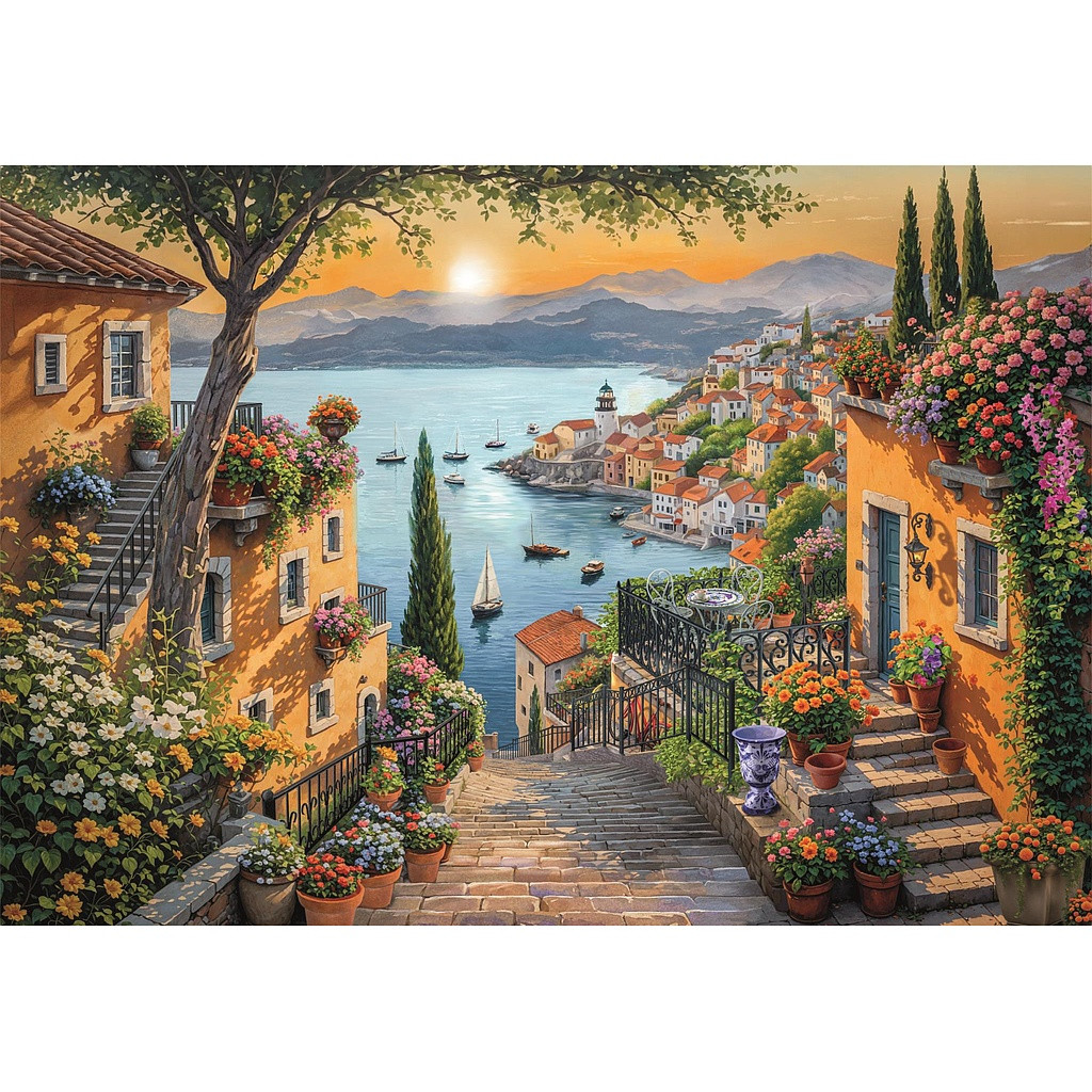Cities Steps to Harbor Harbor 1500-osaline pusle Clementoni – detailvaade 2