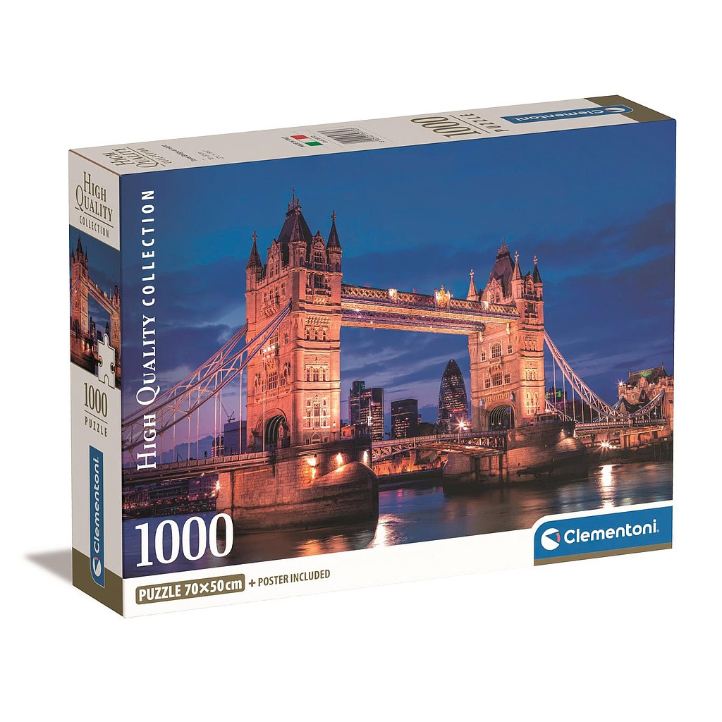 Cities Tower Bridge London 1000-osaline pusle Clementoni – tootepilt