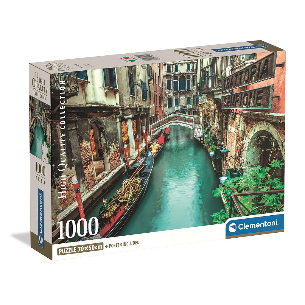 Cities Venice Canal Italy 1000-osaline pusle Clementoni – tootepilt