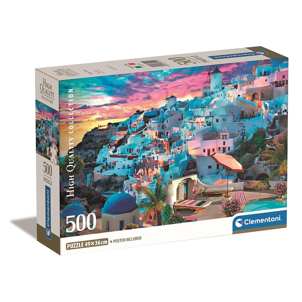 Cities View Greece 500-osaline pusle Clementoni – tootepilt