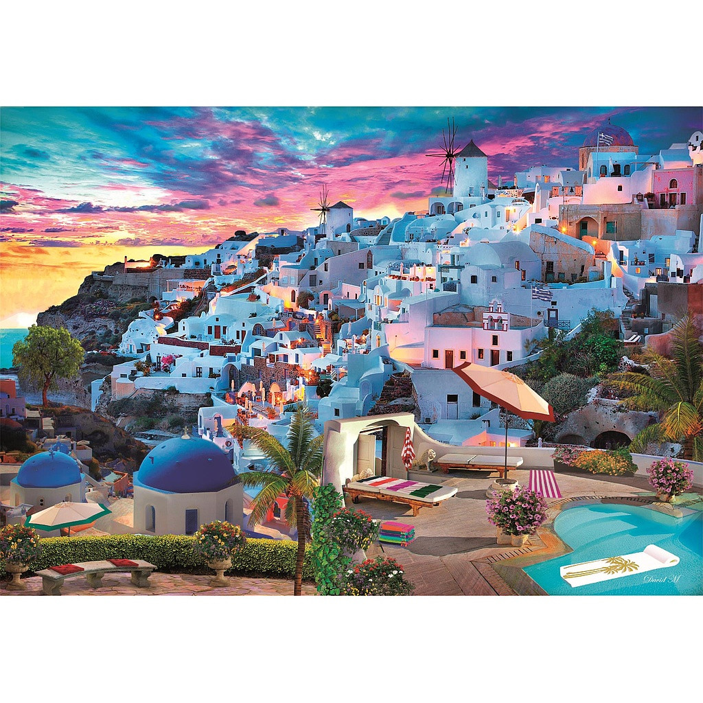 Cities View Greece 500-osaline pusle Clementoni – detailvaade 2