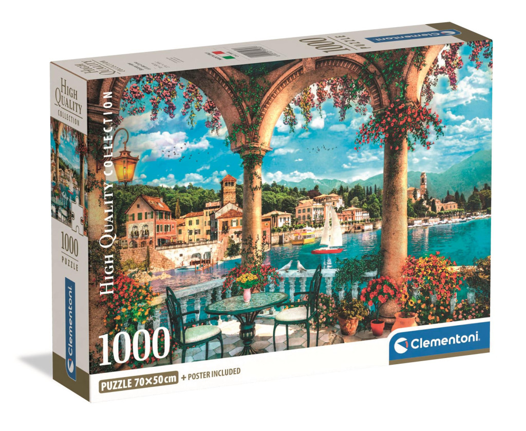 Cities View of Lake Como Italy 1000-osaline Compact pusle Clementoni – tootepilt