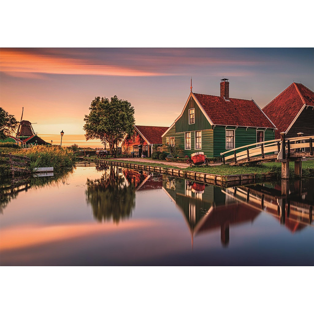 Cities Zaanse Schans Netherlands 1500-osaline Compact pusle Clementoni – detailvaade 2