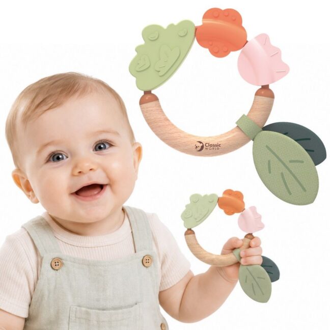 sensoorne teether öko beebidele – Puidust sensoorne Teether öko beebidele 0m+