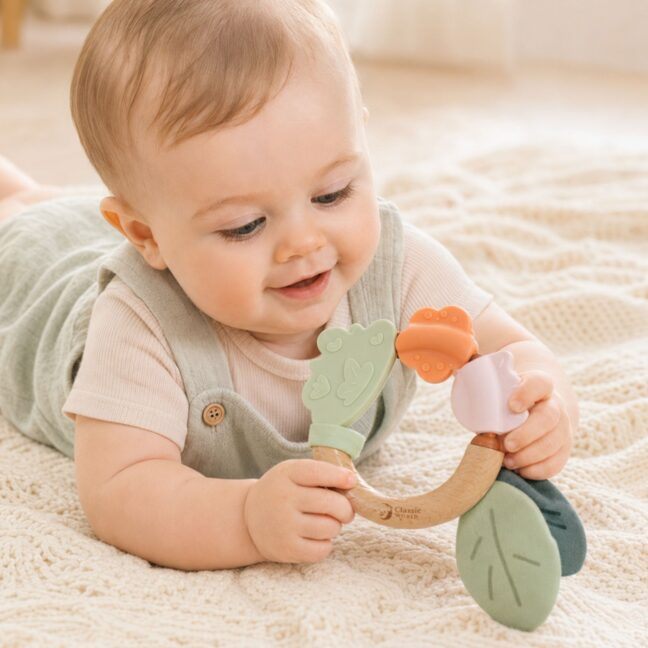 sensoorne teether öko beebidele – detailvaade