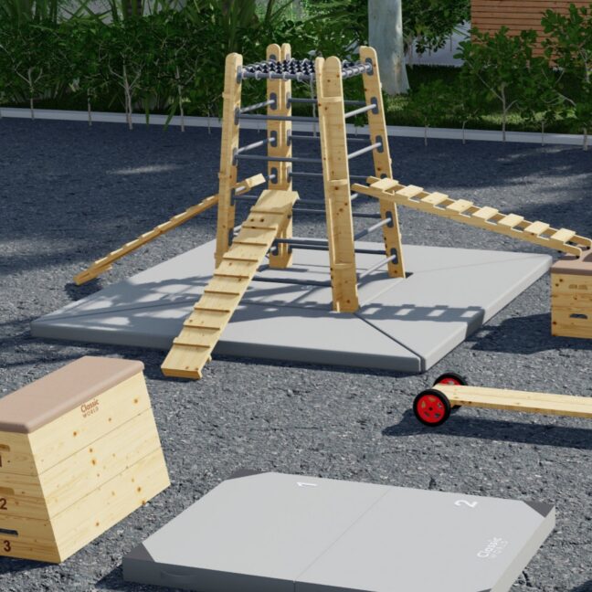 edu gymnastics mattress trapezoidal – detailvaade