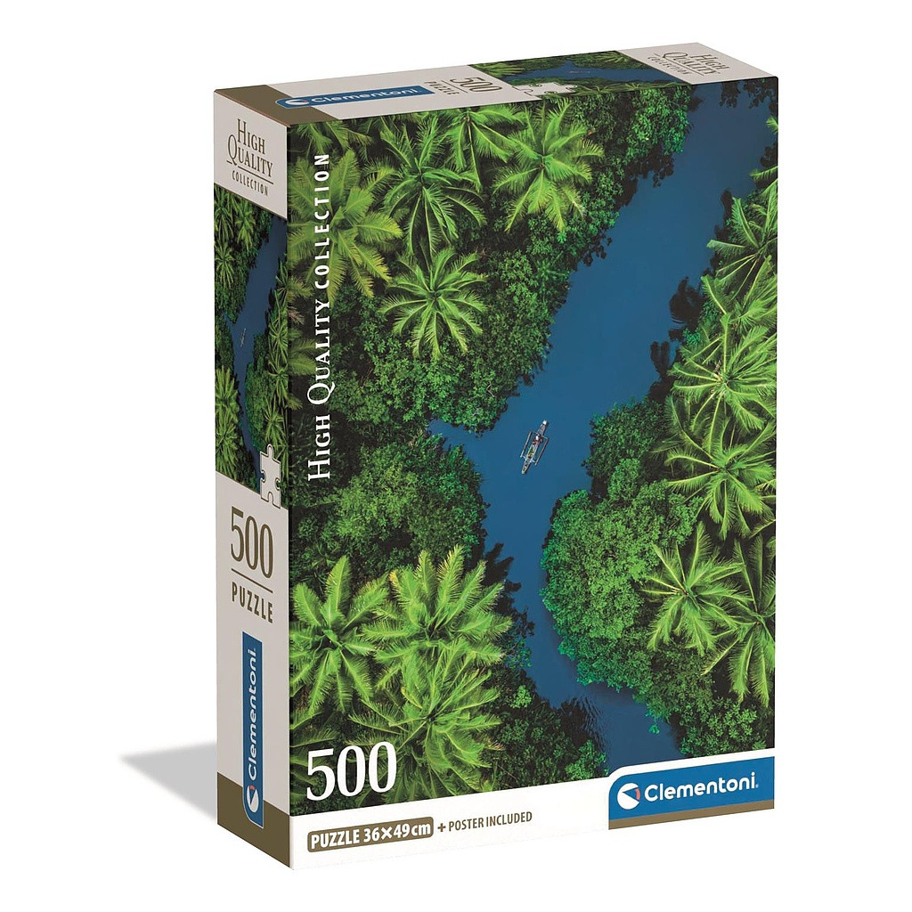 Colour Aerial View Tropical River 500-osaline Compact pusle Clementoni – tootepilt