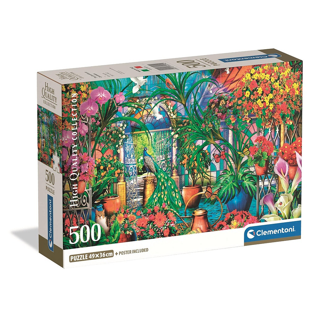 Colour Caretakers Greenhouse 500-osaline Compact pusle Clementoni – tootepilt