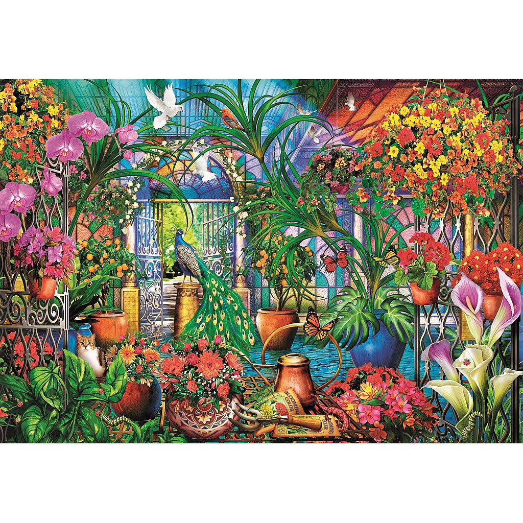 Colour Caretakers Greenhouse 500-osaline Compact pusle Clementoni – detailvaade 2