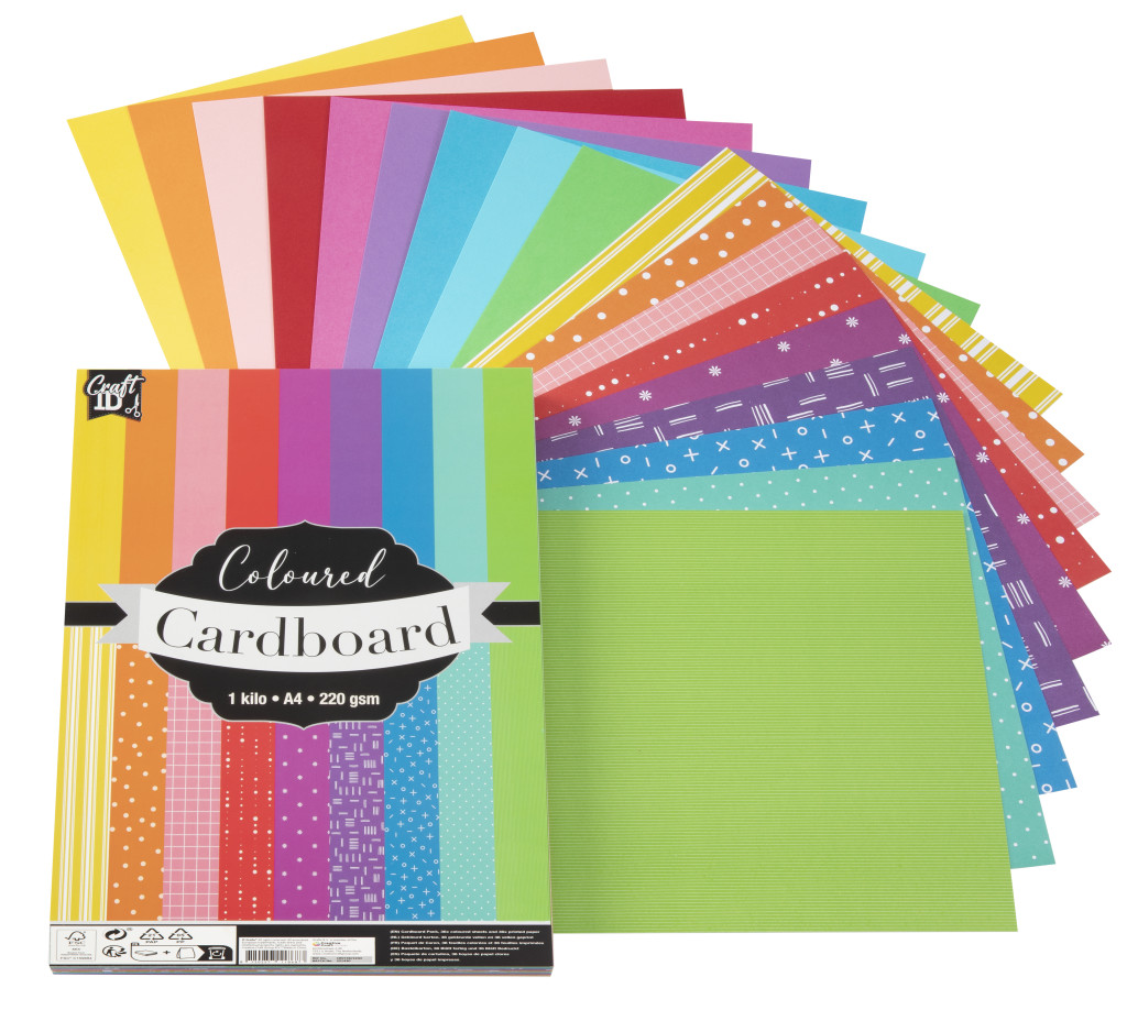 Colour Craft patterned cardboard paper A4 – tootepilt