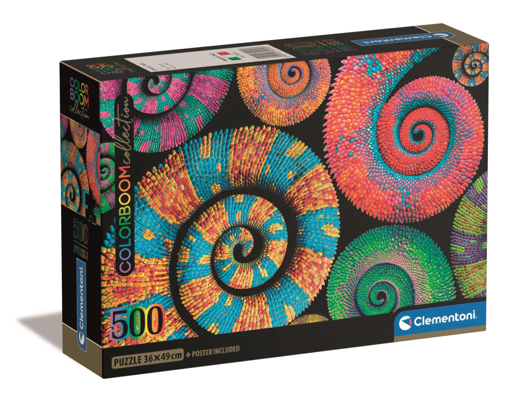 Colour Curly Tails 500-osaline Compact pusle Clementoni – tootepilt