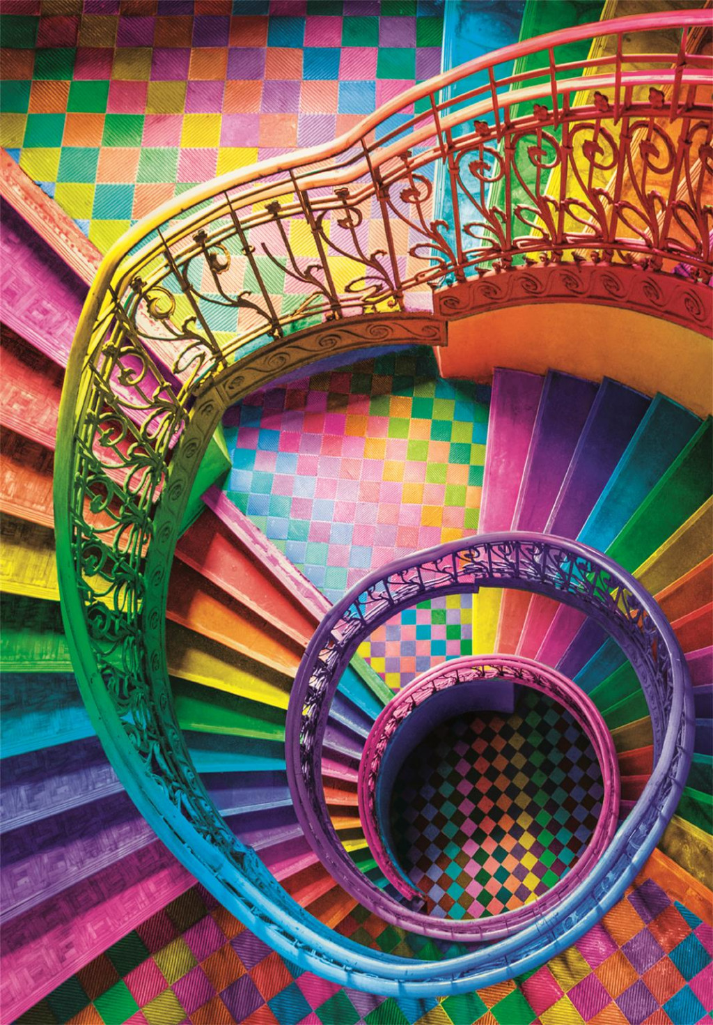 Colour Curly Tails Colorboom Staircase 500-osaline Compact pusle by Clementoni – detailvaade 2