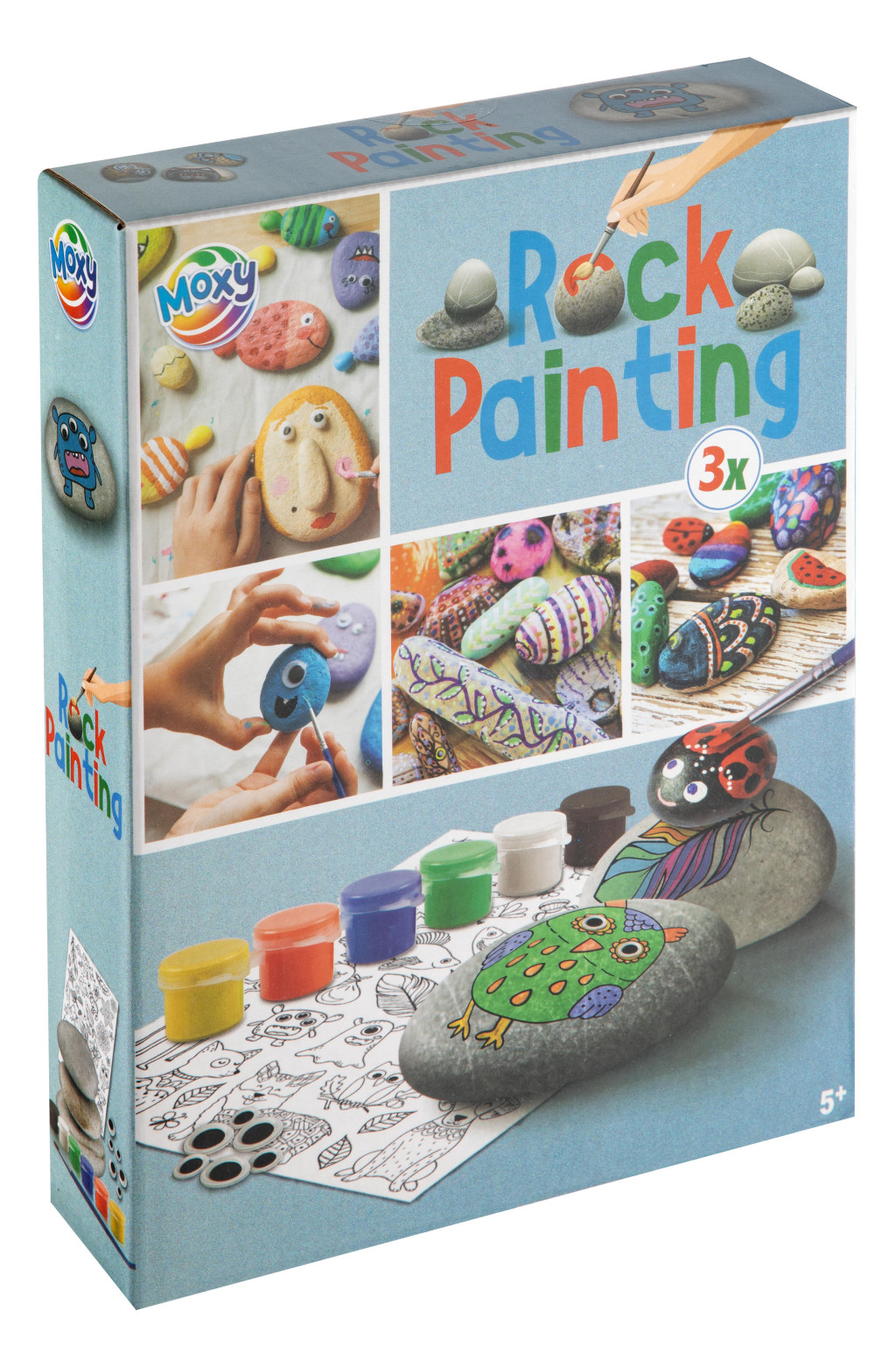 Colour Eyes rock painting kit with stickers – tootepilt
