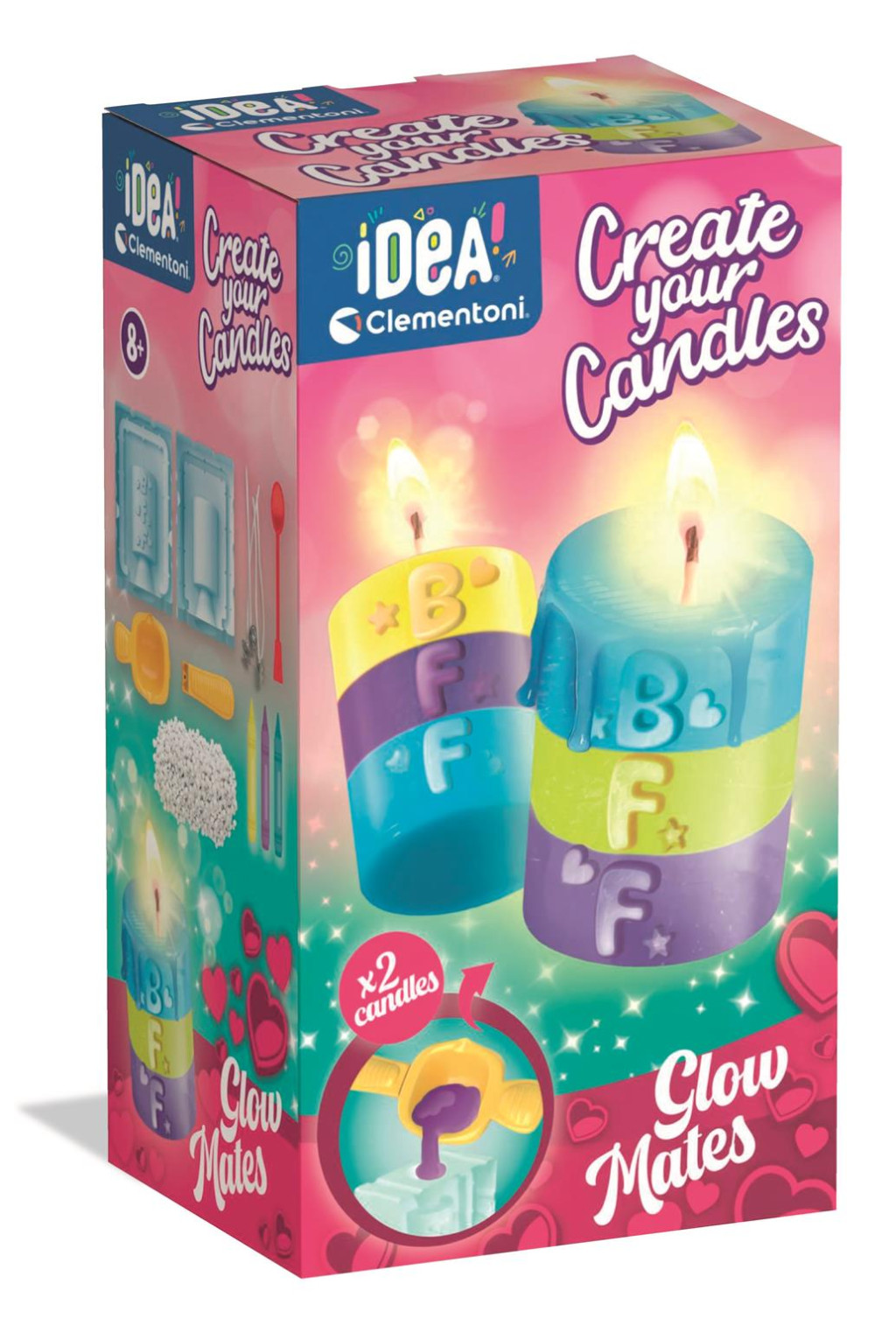 Colour Glow Mates BFF küünalde valmistamise komplekt Clementoni – tootepilt