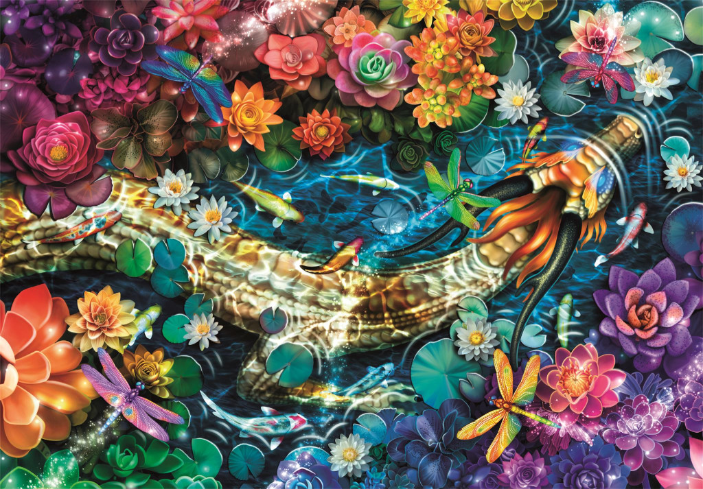 Colour Koi River 1000-osaline pusle Clementoni – detailvaade 2
