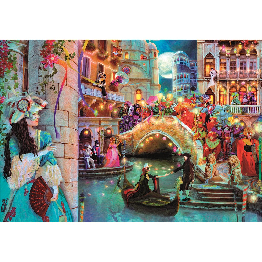 Colour Moon Carnival 1000-osaline pusle Clementoni – detailvaade 2