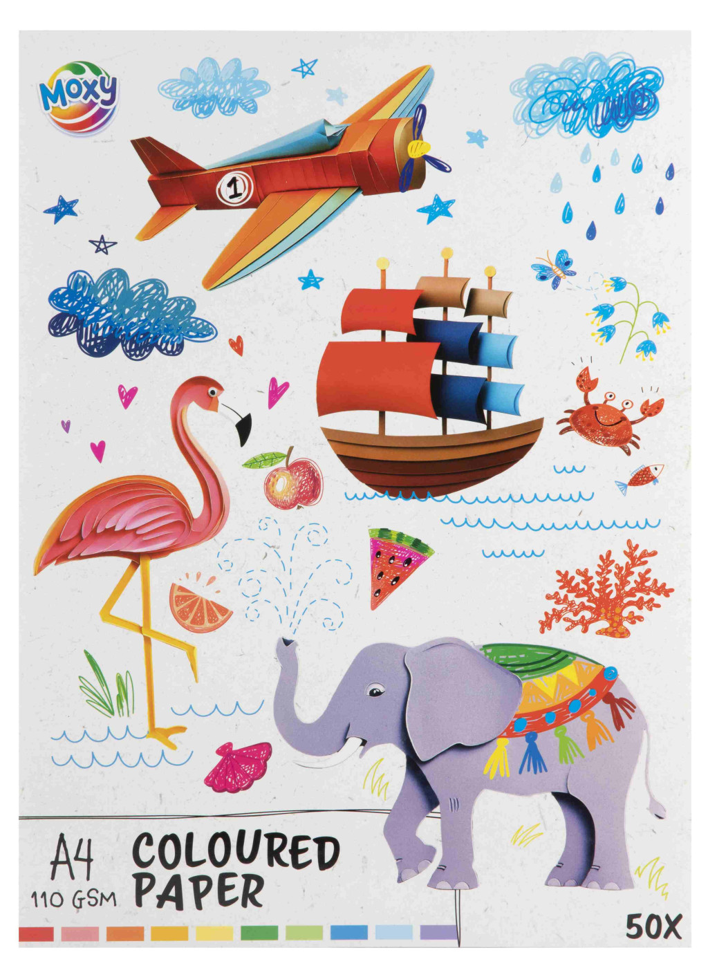 Colour Moxy creative paper set 50 sheets – tootepilt