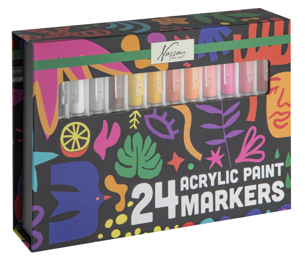 Colour Nassau akrüülmarkerite komplekt of 24 – tootepilt