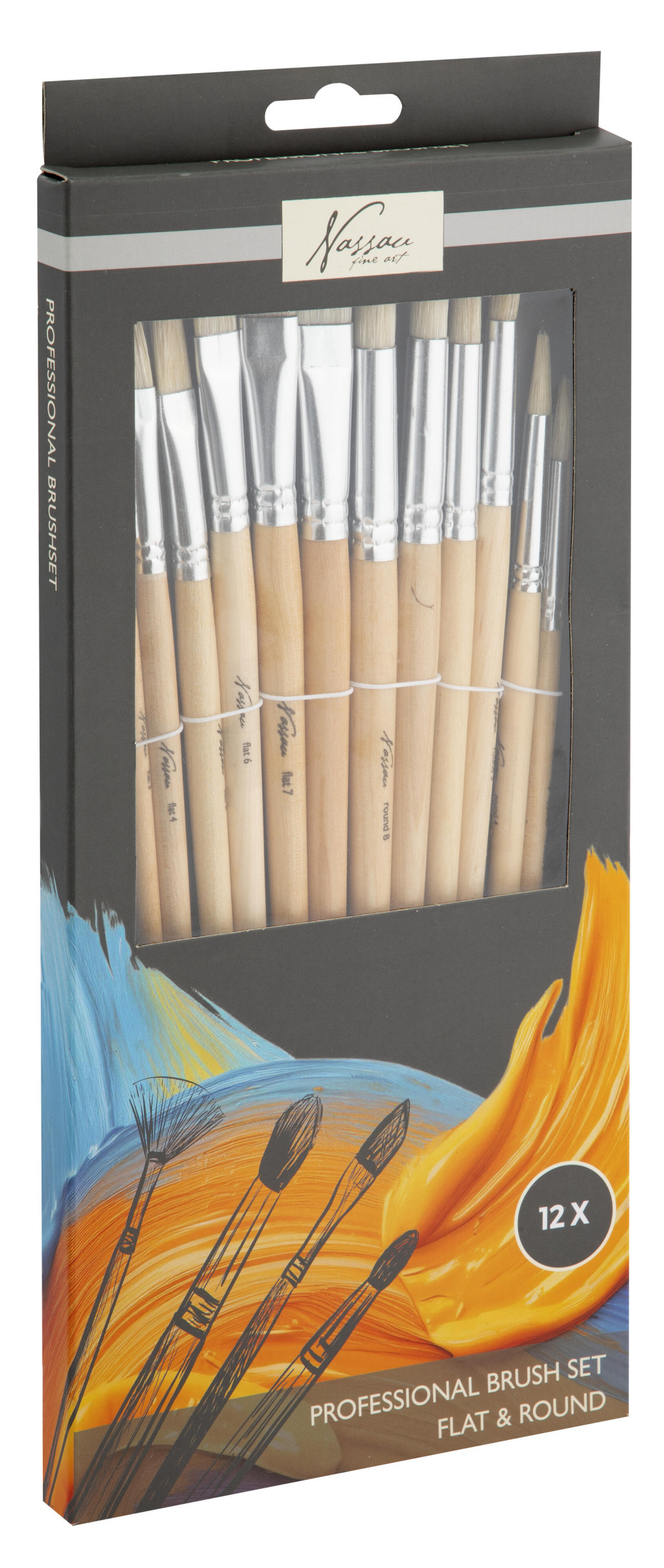 Colour Nassau Professional pintslikomplekt 12-osaline – tootepilt