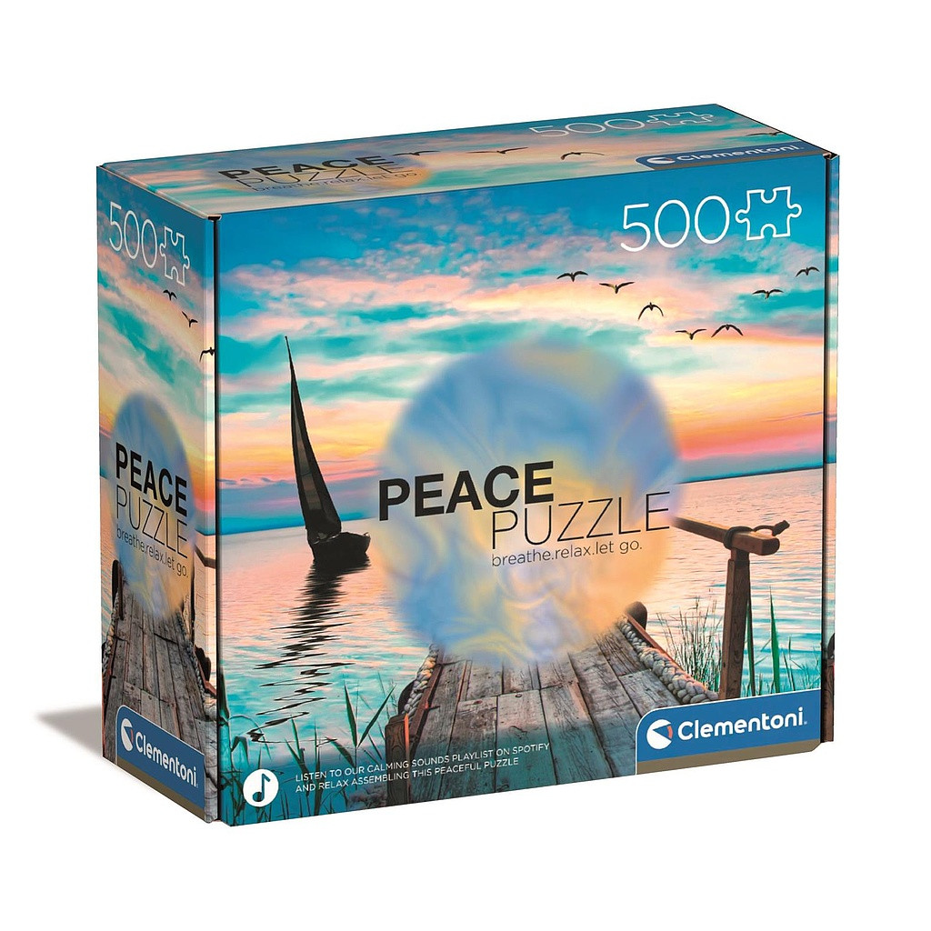 Colour Peaceful 500-osaline Dock Peace pusle Clementoni – tootepilt