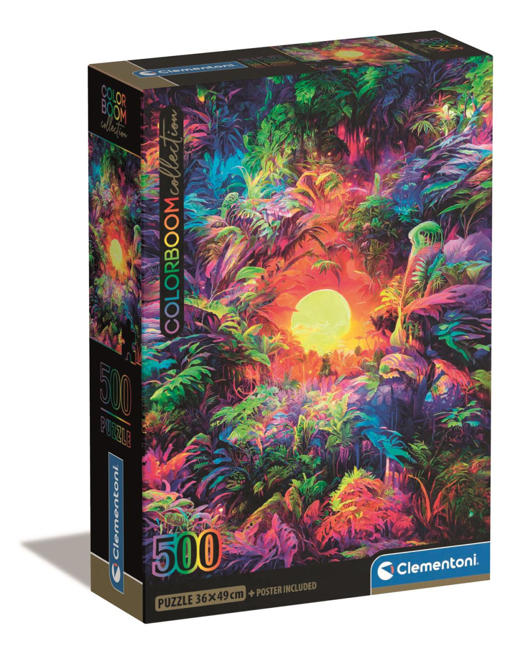 Colour Psychedelic jungle 500-osaline Compact pusle Clementoni – tootepilt