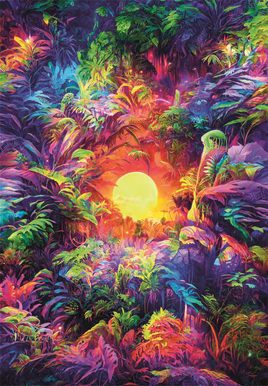 Colour Psychedelic jungle 500-osaline Compact pusle Clementoni – detailvaade 2