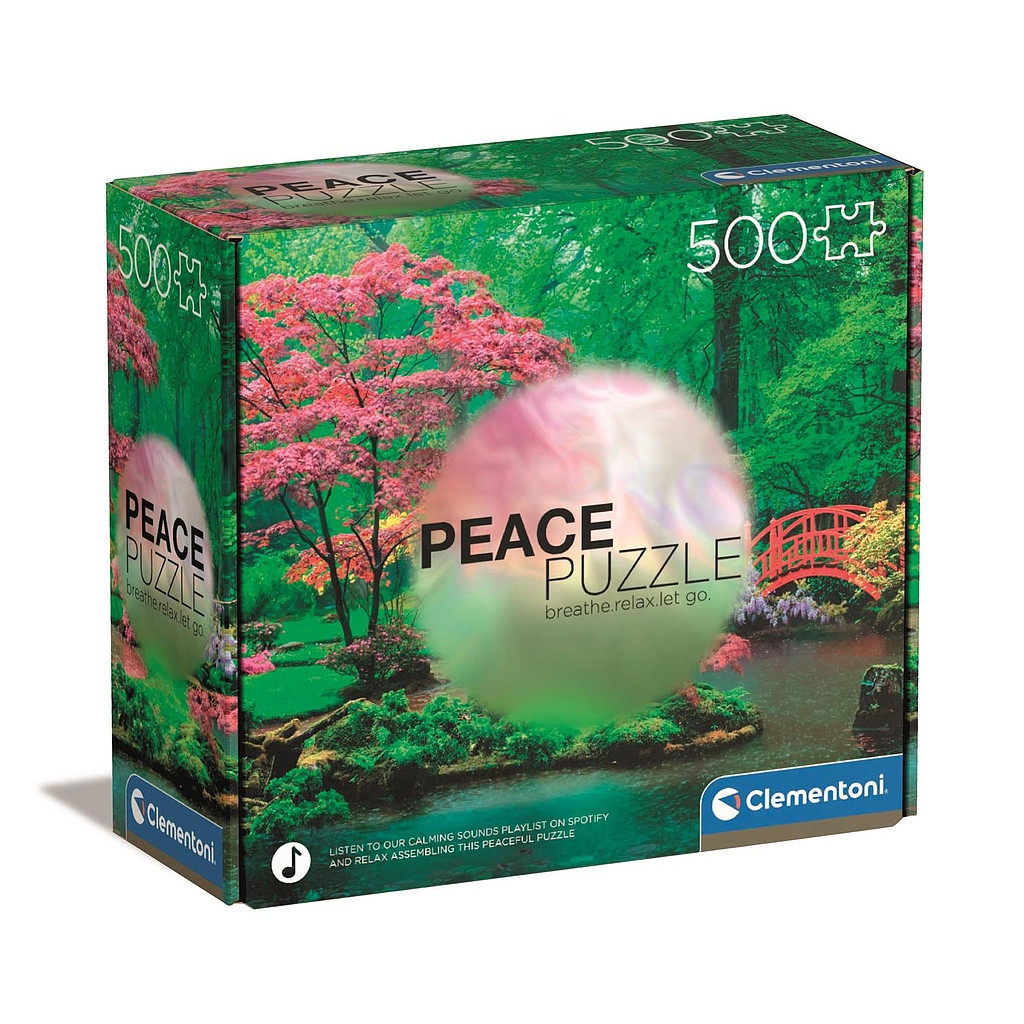 Colour Raindrops Forest 500-osaline Peace pusle Clementoni – tootepilt
