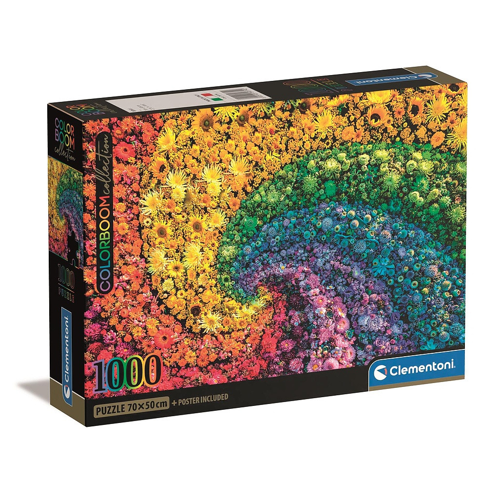 Colour Whirl flowers 1000-osaline Compact pusle Clementoni – tootepilt