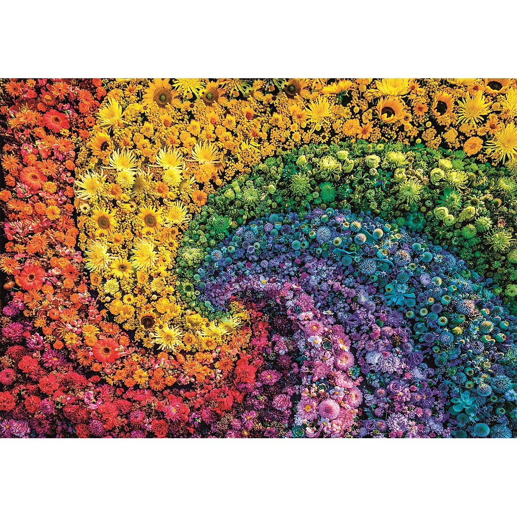 Colour Whirl flowers 1000-osaline Compact pusle Clementoni – detailvaade 2