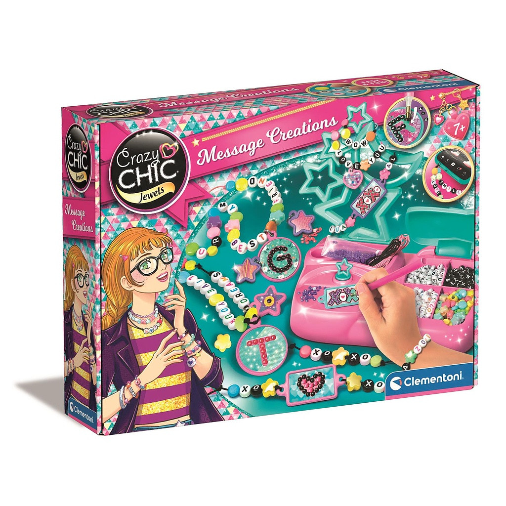 Crazy Chic Message ehete valmistamise komplekt Clementoni – tootepilt