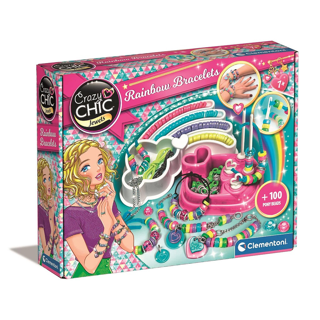 Crazy Chic Rainbow käevõrude valmistamise komplekt Clementoni – tootepilt