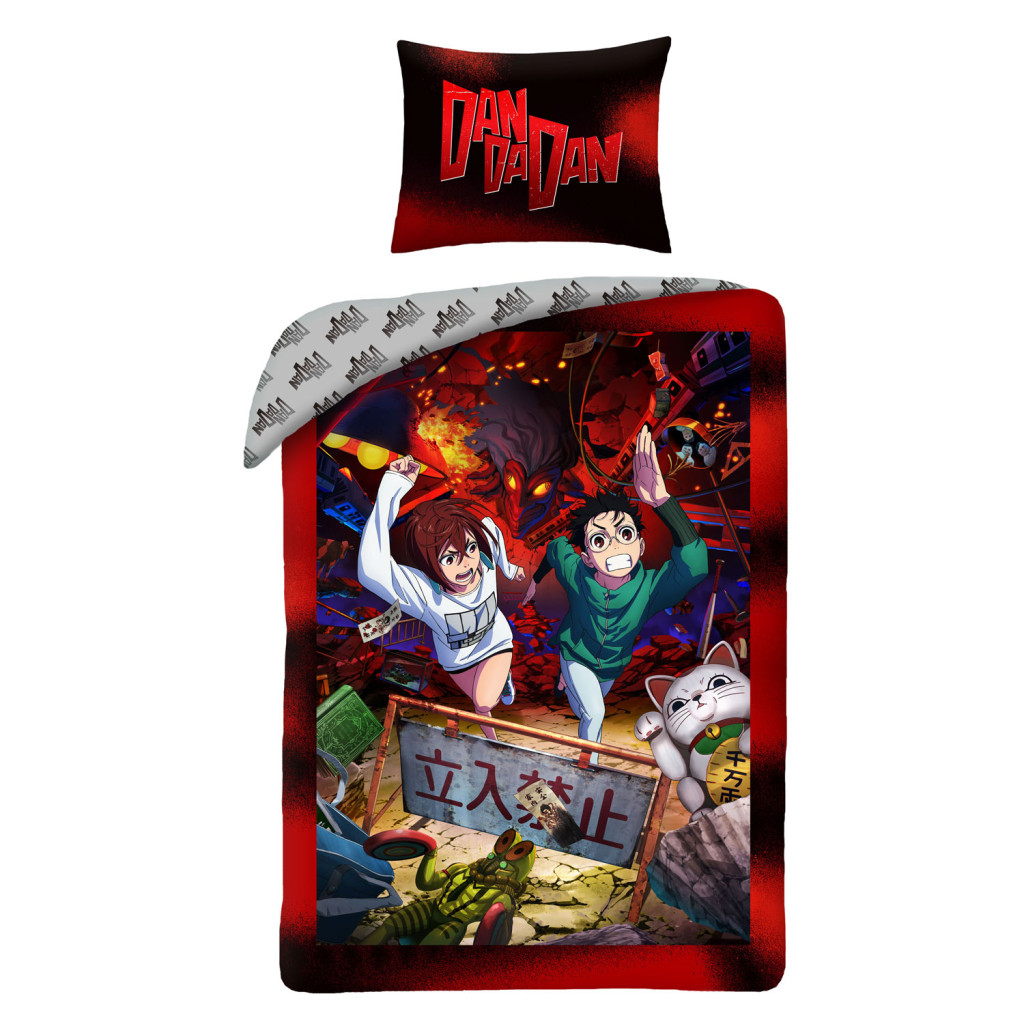 Dan Da Dan Action bedding cover 140×200cm, 70×90 cm mikrokiud – tootepilt