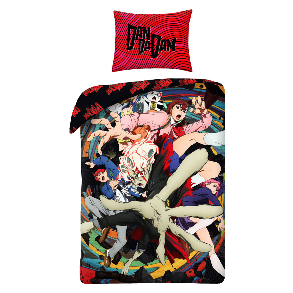 Dan Da Dan Chaos bedding cover 140×200cm, 70×90 cm mikrokiud – tootepilt