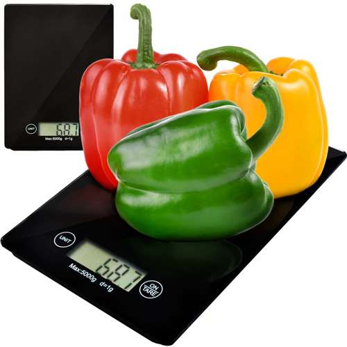 Digitaalne köögikaal klaaspinnaga – kuni 5 kg