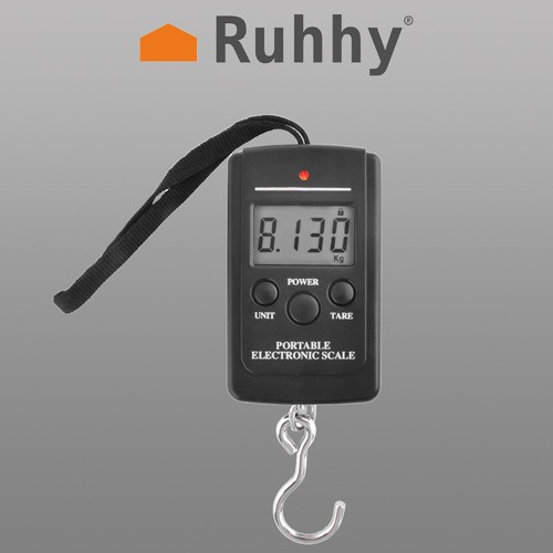 Digitaalne pagasikaal Ruhhy konksuga, kuni 40 kg