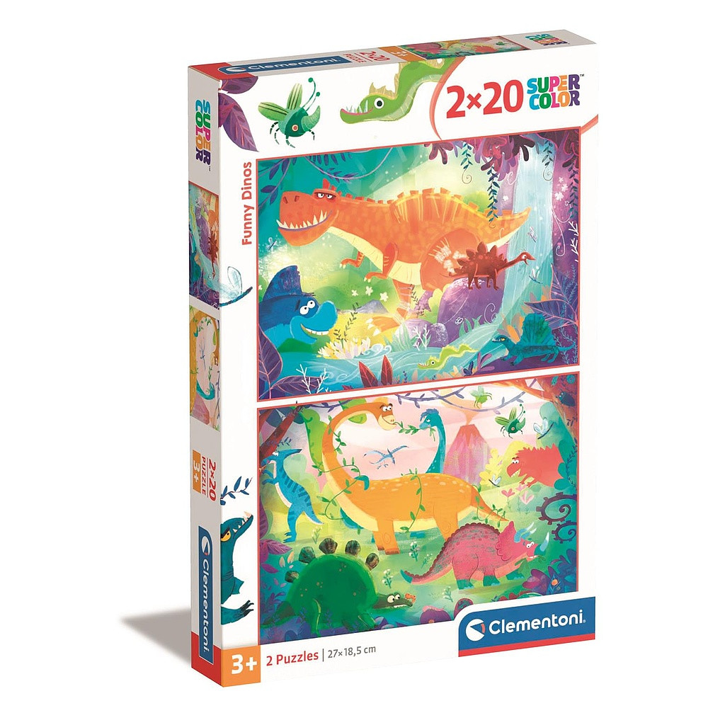 Dinosaur Funny 2×20-osaline pusle Clementoni – tootepilt
