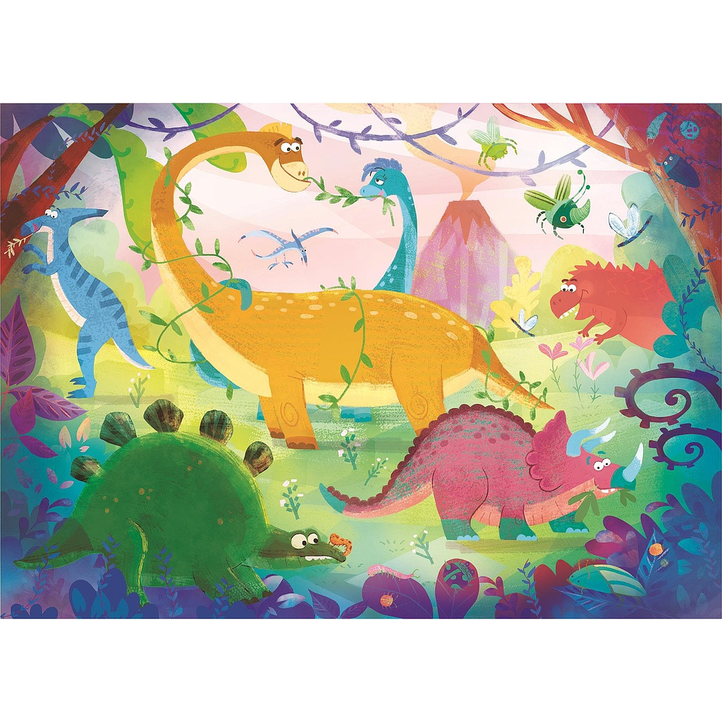 Dinosaur Funny 2×20-osaline pusle Clementoni – detailvaade 2