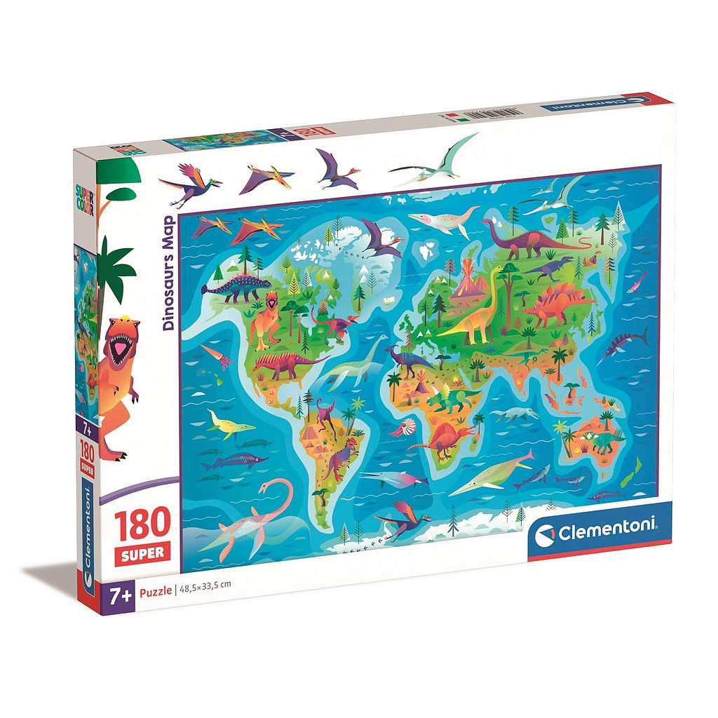 Dinosaur Map 180-osaline Clementoni pusle – tootepilt