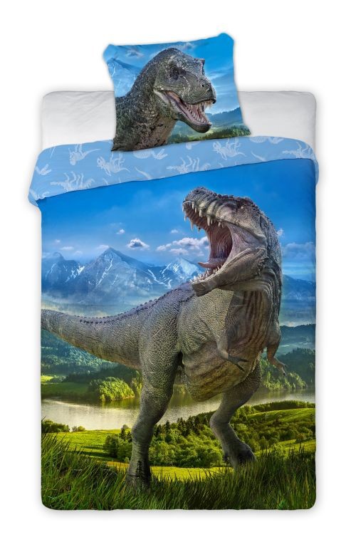 Dinosaur T-Rex voodipesukomplekt 140x200cm, 70x90 cm – tootepilt