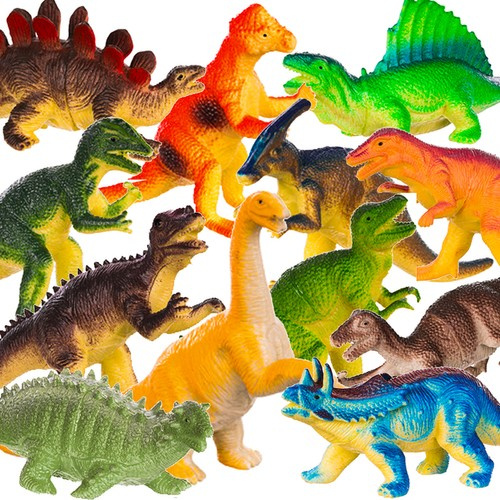 Dinosauruste figuuride komplekt, 12 tk